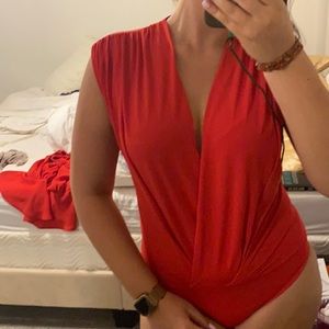 Red bodysuit